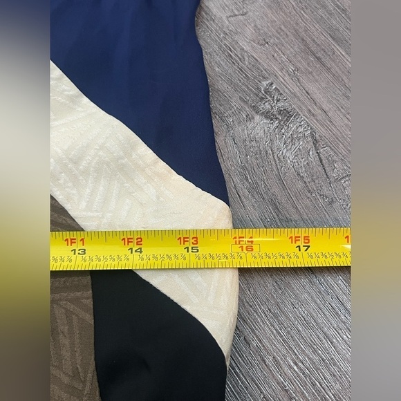 DIANE VON FURSTENBERG 'FREDERICA' Dress Tan/Midnight/Black/Khaki Brown Size 2 - Picture 15 of 16